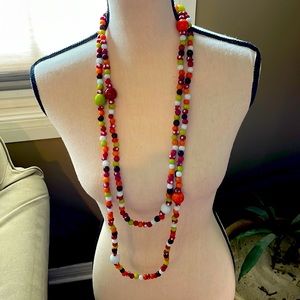 Long beaded necklace
